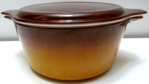 Vintage pyrex glass casserole - vintage,