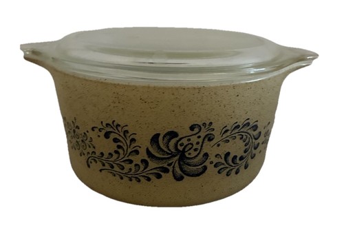 Vintage pyrex blue homestead - vintage,