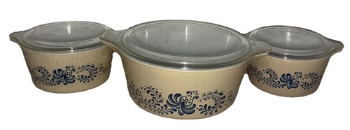 Vintage pyrex blue - vintage,