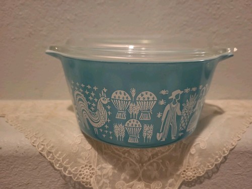 Vtg pyrex butterprint amish - vtg,