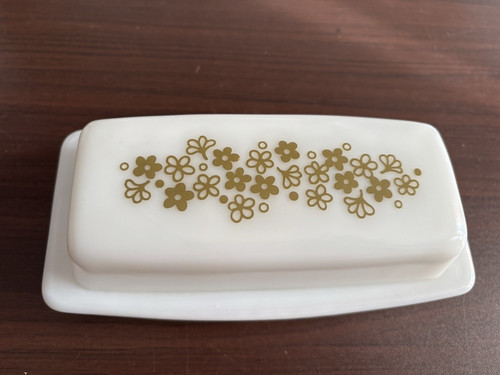 Vintage pyrex green spring - green,