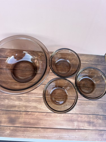 Vintage pyrex amber brown - pyrex,