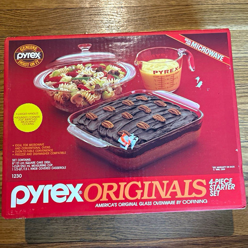 Pyrex originals 4pc starter - pyrex,